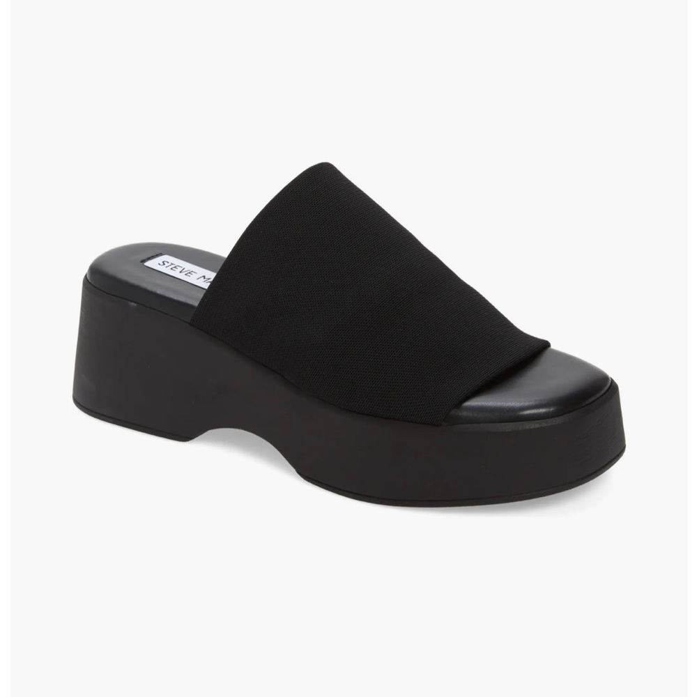 Steve Madden- Slinky 30 Platform Slide Sandal in black size9